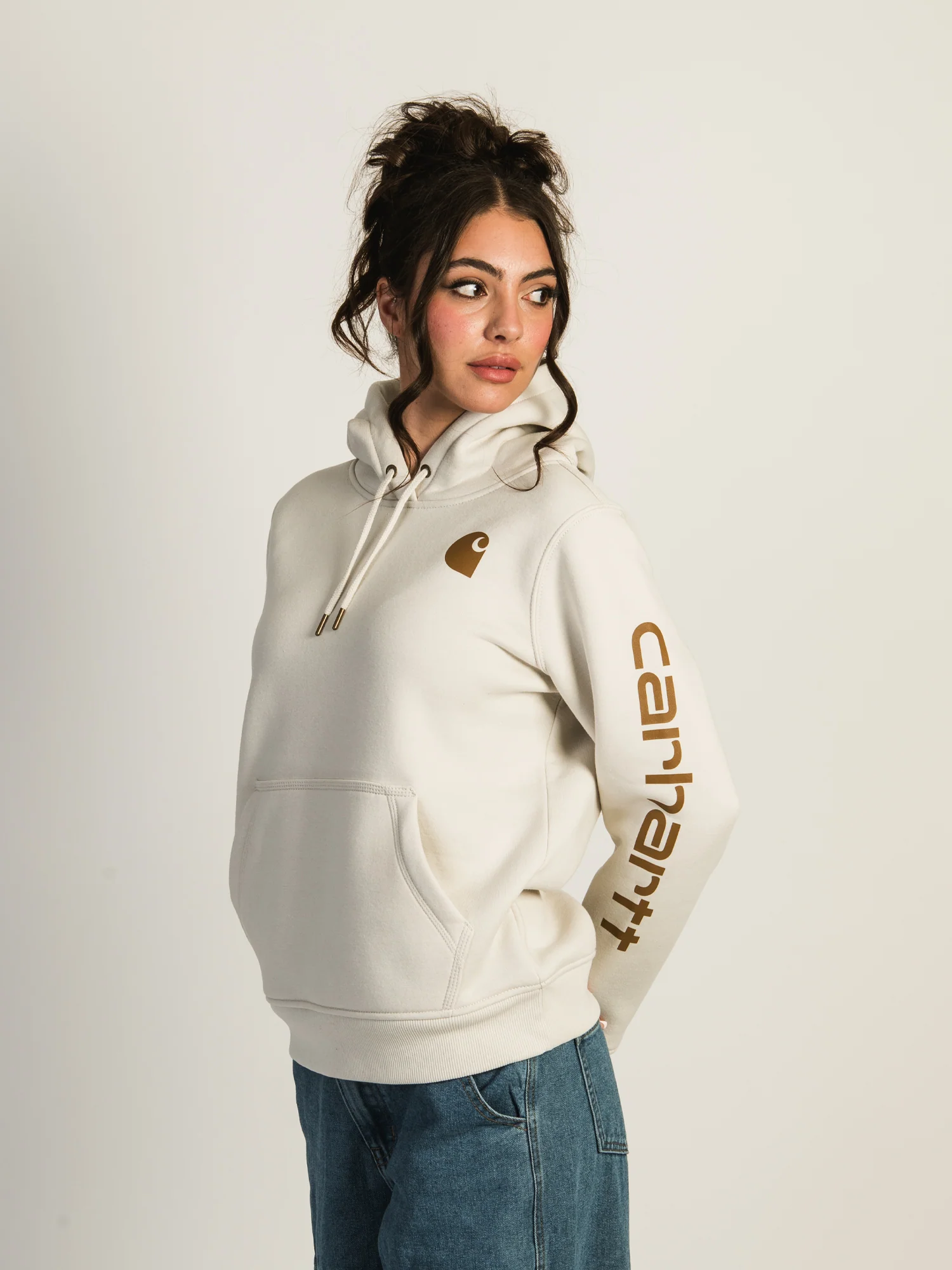 CARHARTT LOGO SLEEVE PULLOVER HOODIE - Image 4
