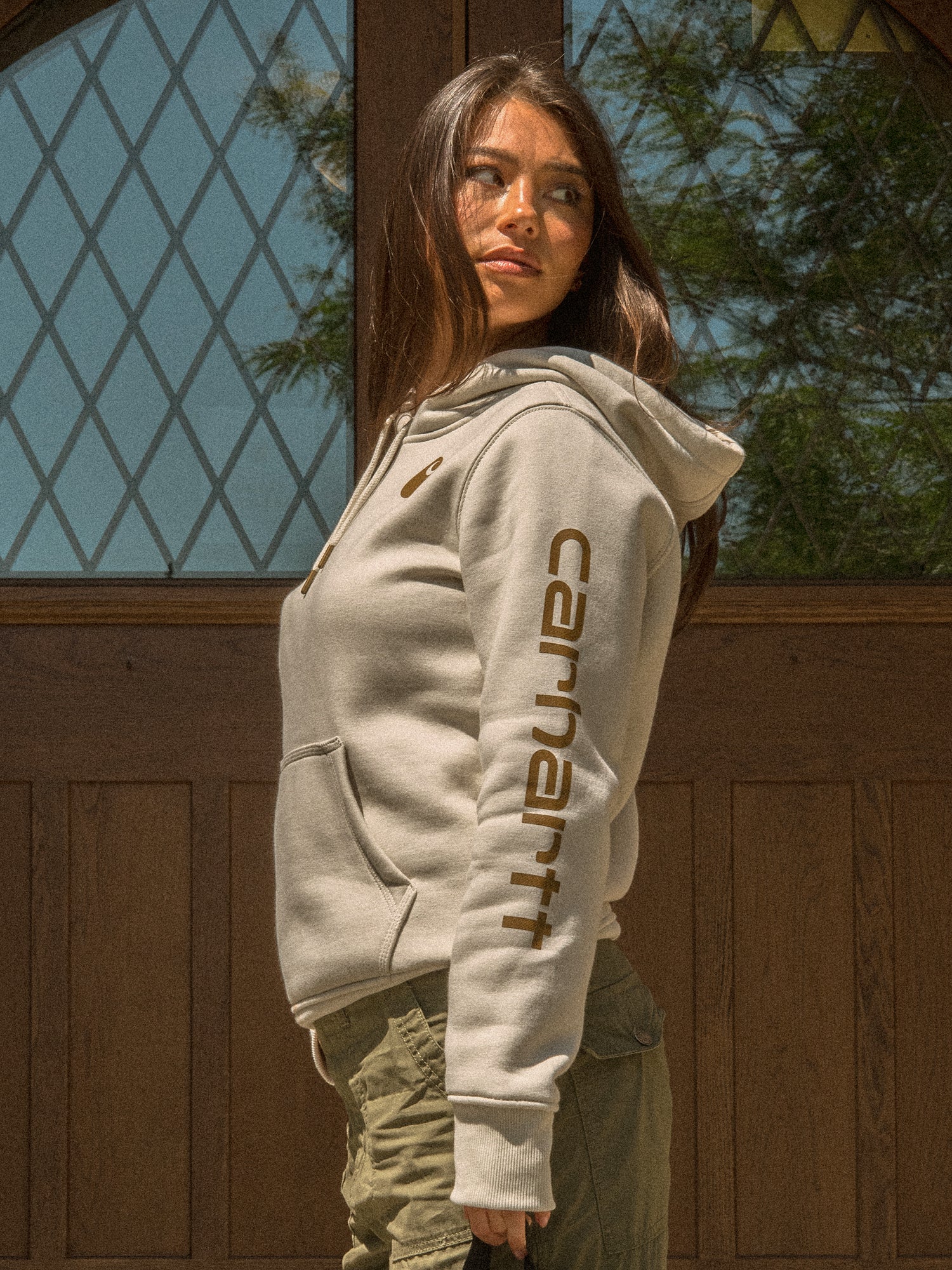 CARHARTT LOGO SLEEVE PULLOVER HOODIE - Image 6