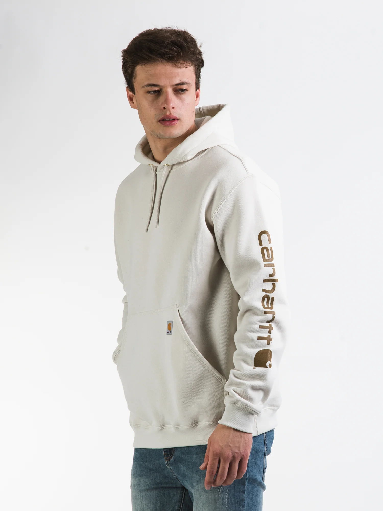 CARHARTT LOOSE FIT MIDWEIGHT LOGO SLEEVE HOODIE - Image 4