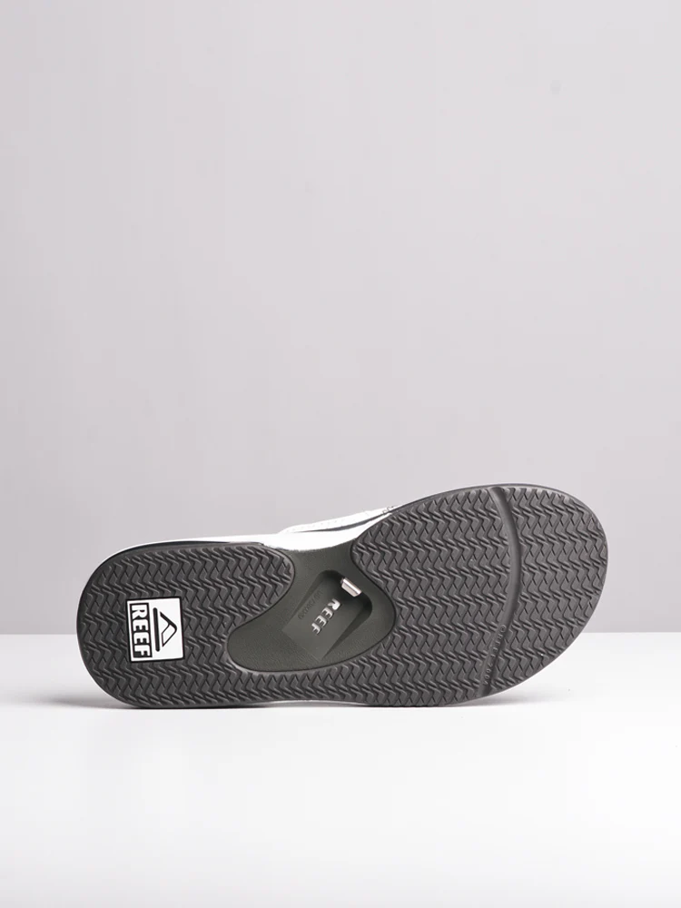 MENS REEF FANNING GREY/WHITE SANDALS - Image 3