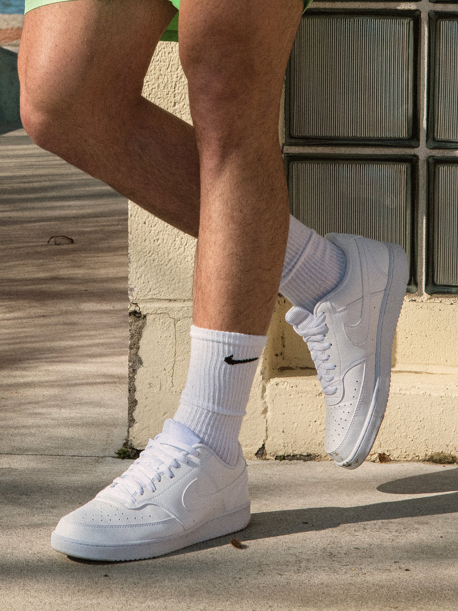 MENS NIKE COURT VISION LO NEXT NATURE SNEAKER - WHITE - Image 6