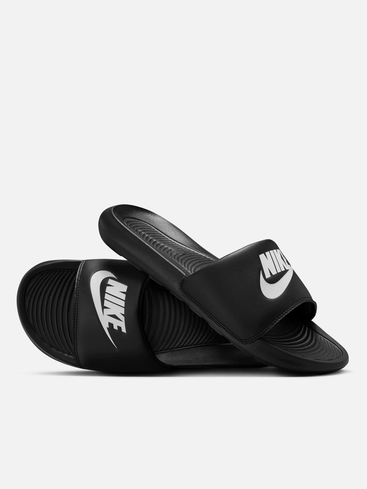 MENS NIKE VICTORI ONE SLIDE SANDAL - BLACK - Image 3