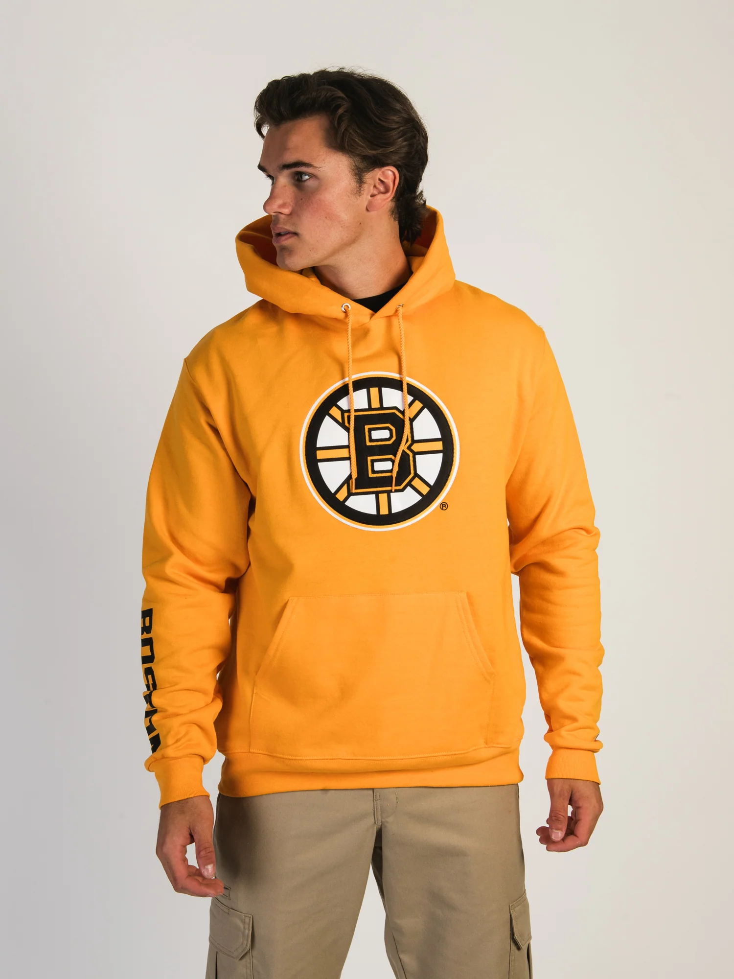 NHL BOSTON BRUINS CENTER ICE PULL OVER HOODIE - Image 3