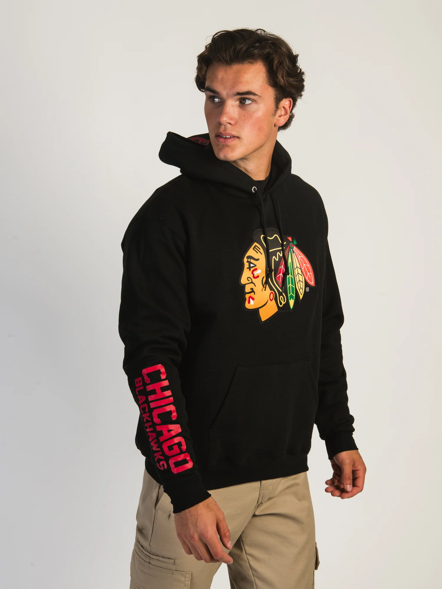NHL CHICAGO BLACKHAWKS CENTER ICE PULLOVER HOODIE - Image 3