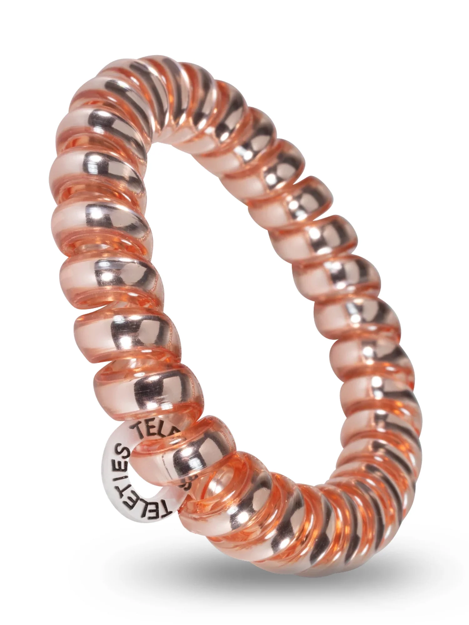 TELETIES HAIR TIE LARGE - MILLENNIAL PINK - Image 3