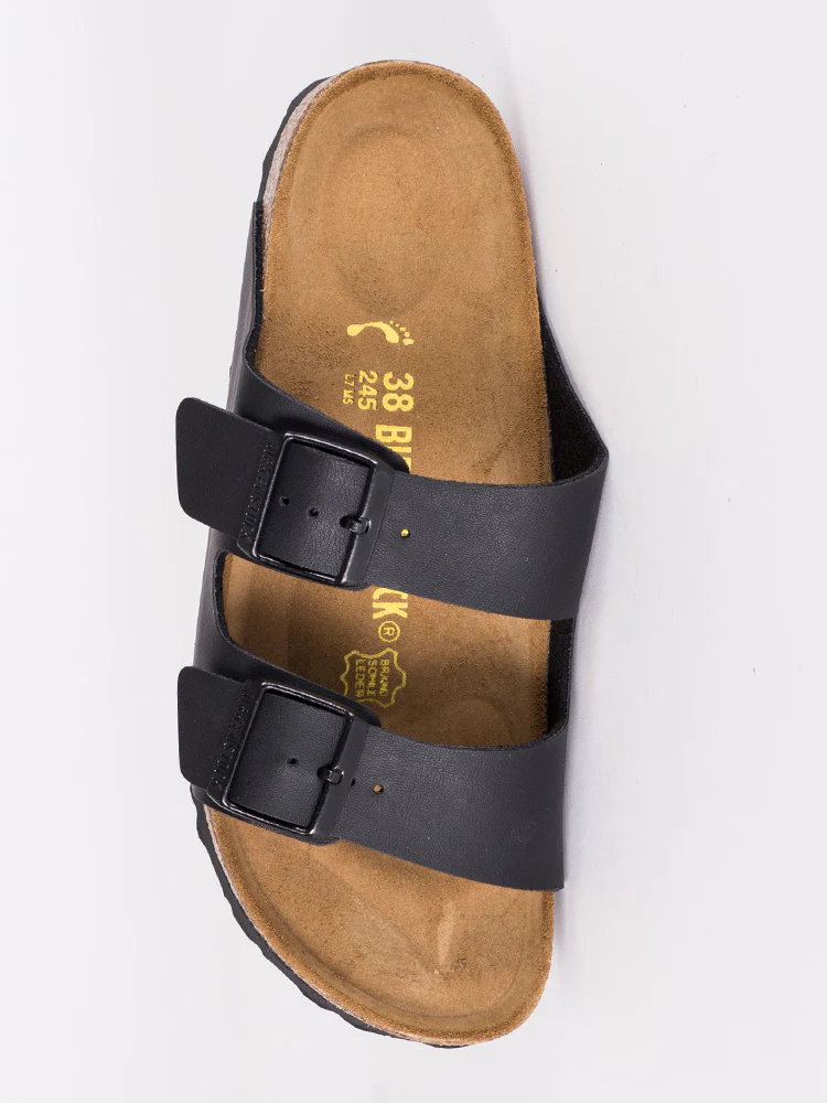 WOMENS BIRKENSTOCK ARIZONA BLACK SANDALS - BLACK - Image 3