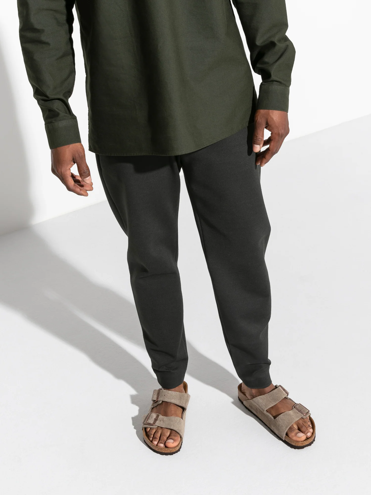 WOMENS BIRKENSTOCK ARIZONA NARROW SANDALS - TAUPE - Image 6