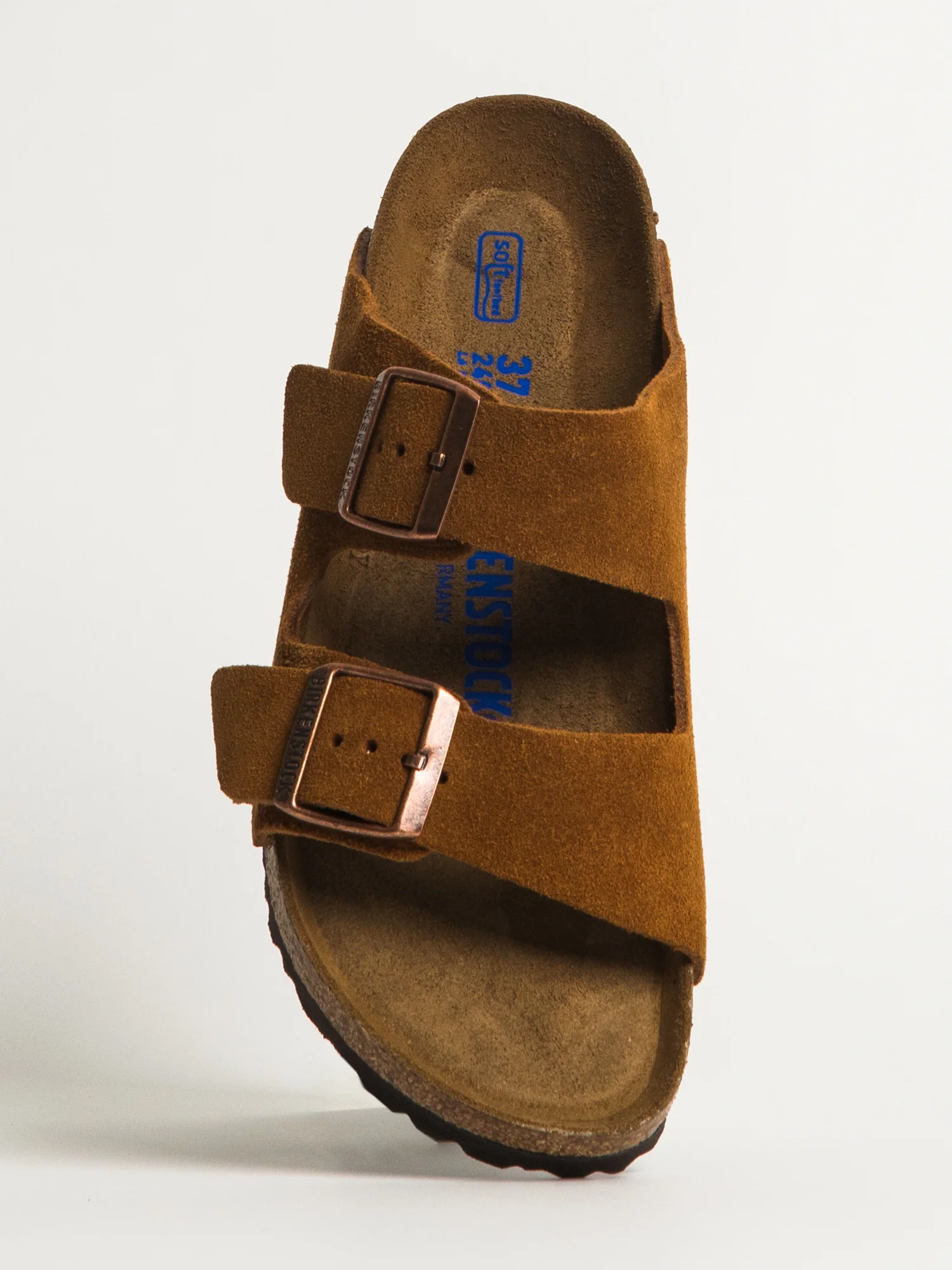 WOMENS BIRKENSTOCK ARIZONA SOFT NARROW SANDALS - MINK - Image 5