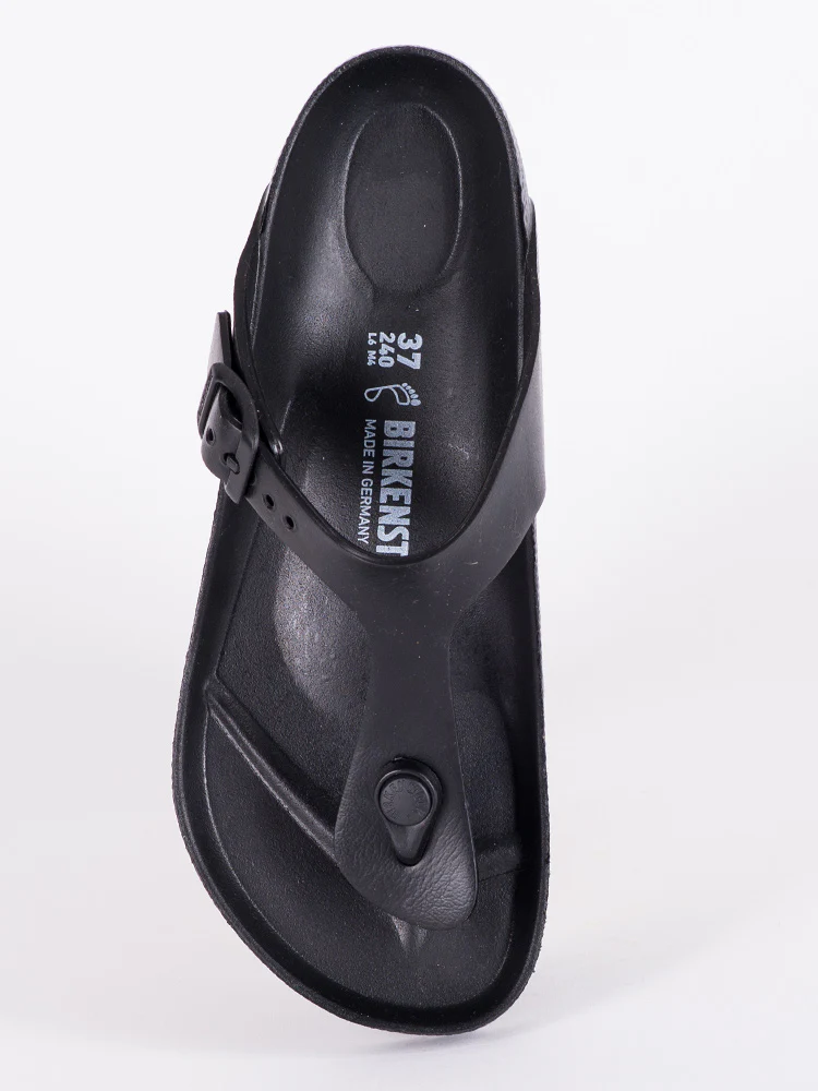 WOMENS BIRKENSTOCK GIZEH EVA BLACK SANDALS - REGULAR - BLACK - Image 3