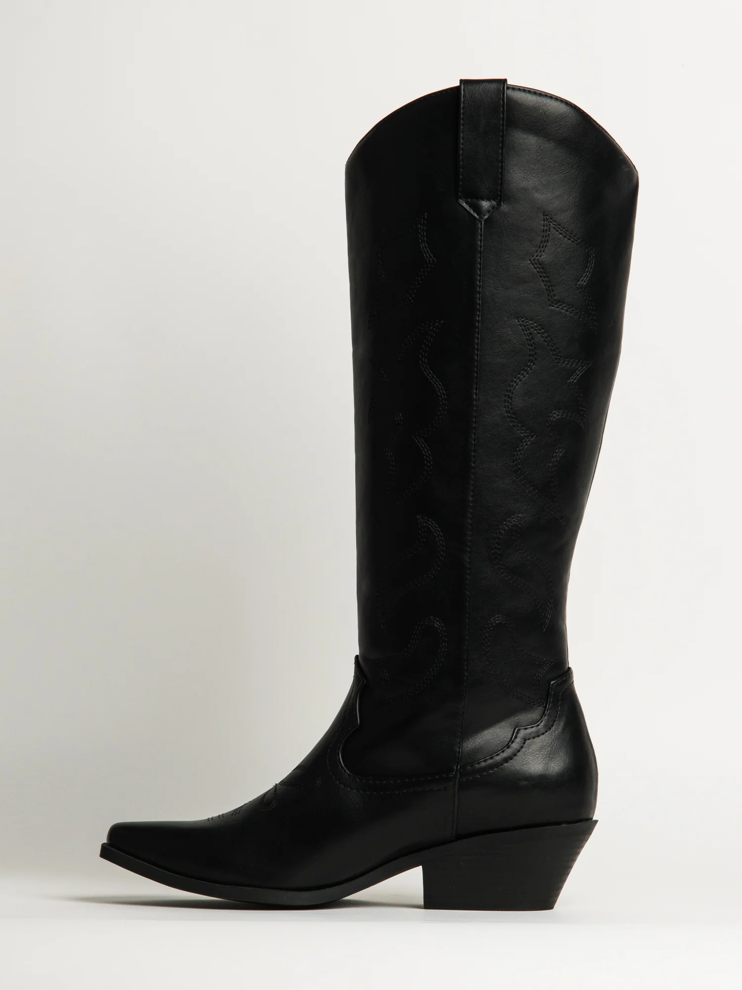 WOMENS HARLOW OAKLEE COWBOY BOOTS - BLACK - Image 3