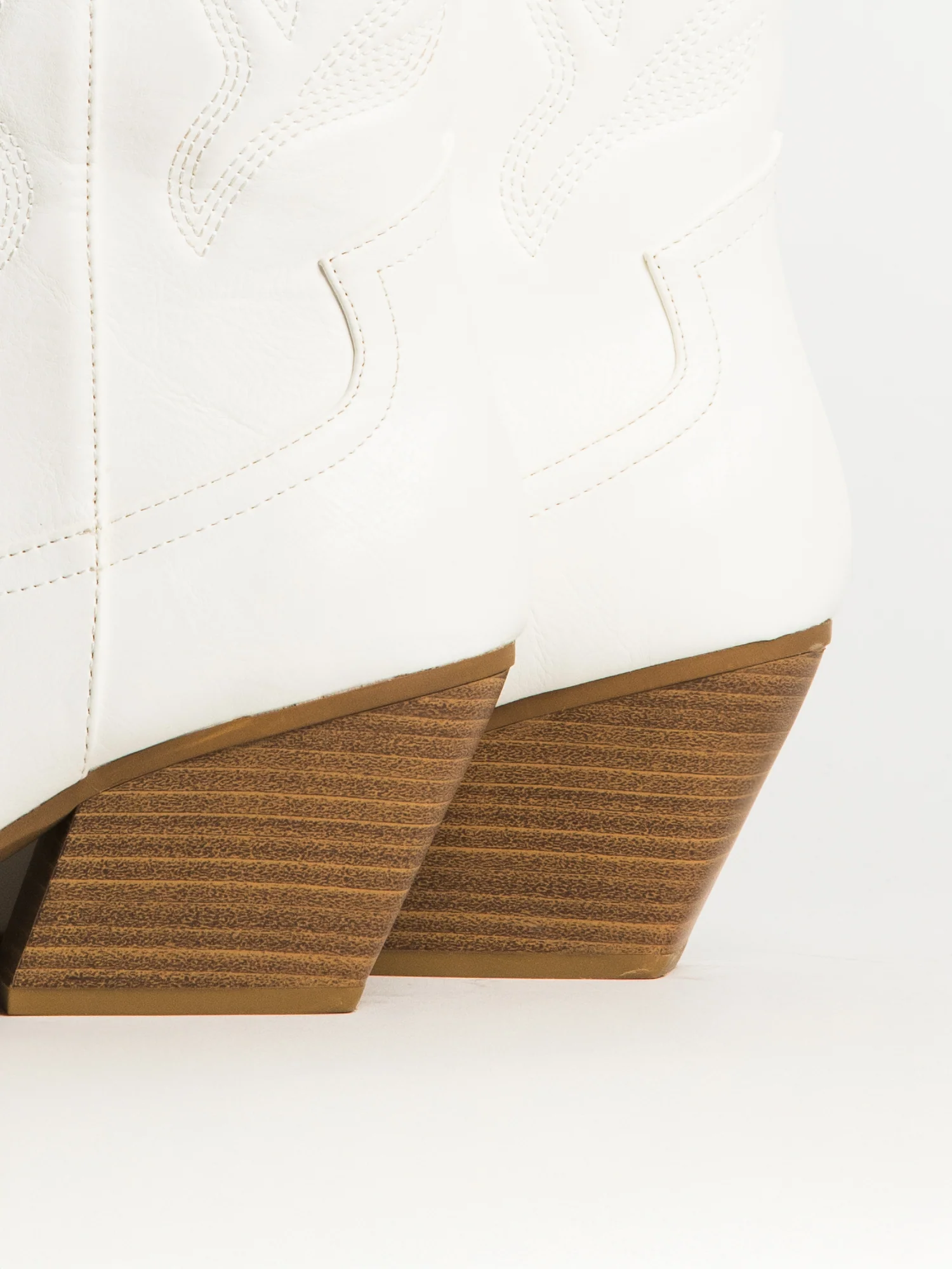 WOMENS HARLOW STASSIE COWBOY BOOTS - WHITE - Image 6