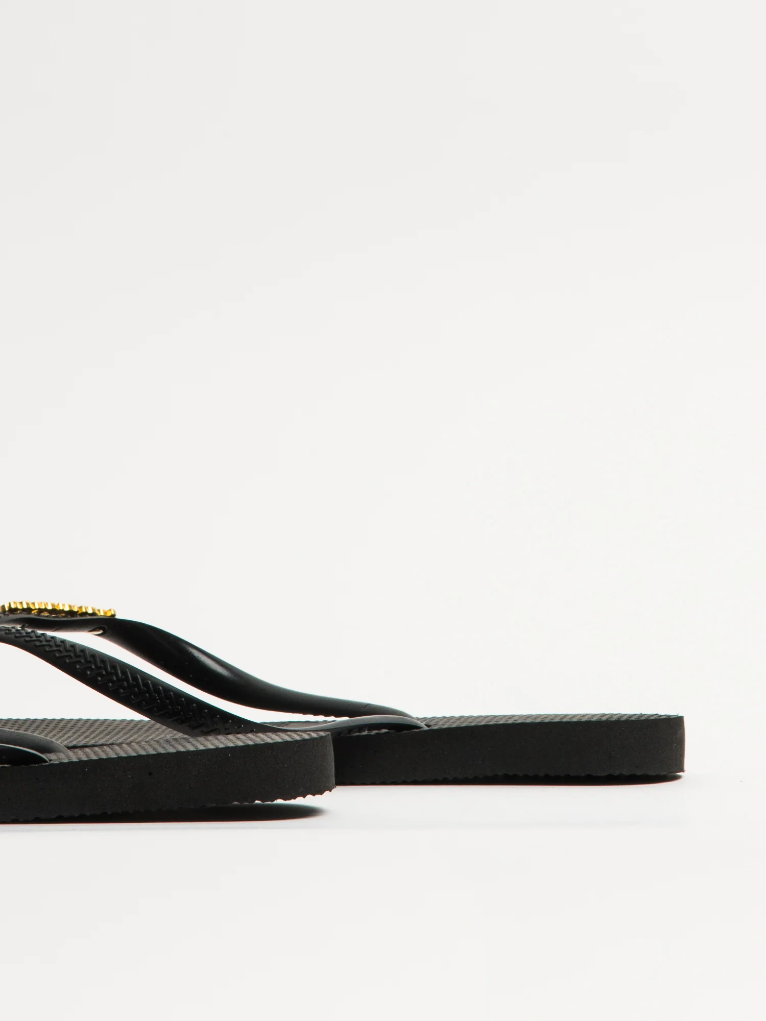 WOMENS HAVAIANAS SLIM LOGO METALLIC -BLACK - Image 6