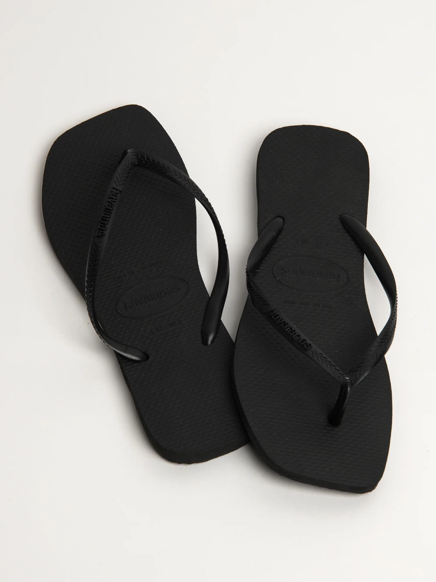 WOMENS HAVAIANAS SLIM SQUARE - BLACK - Image 3