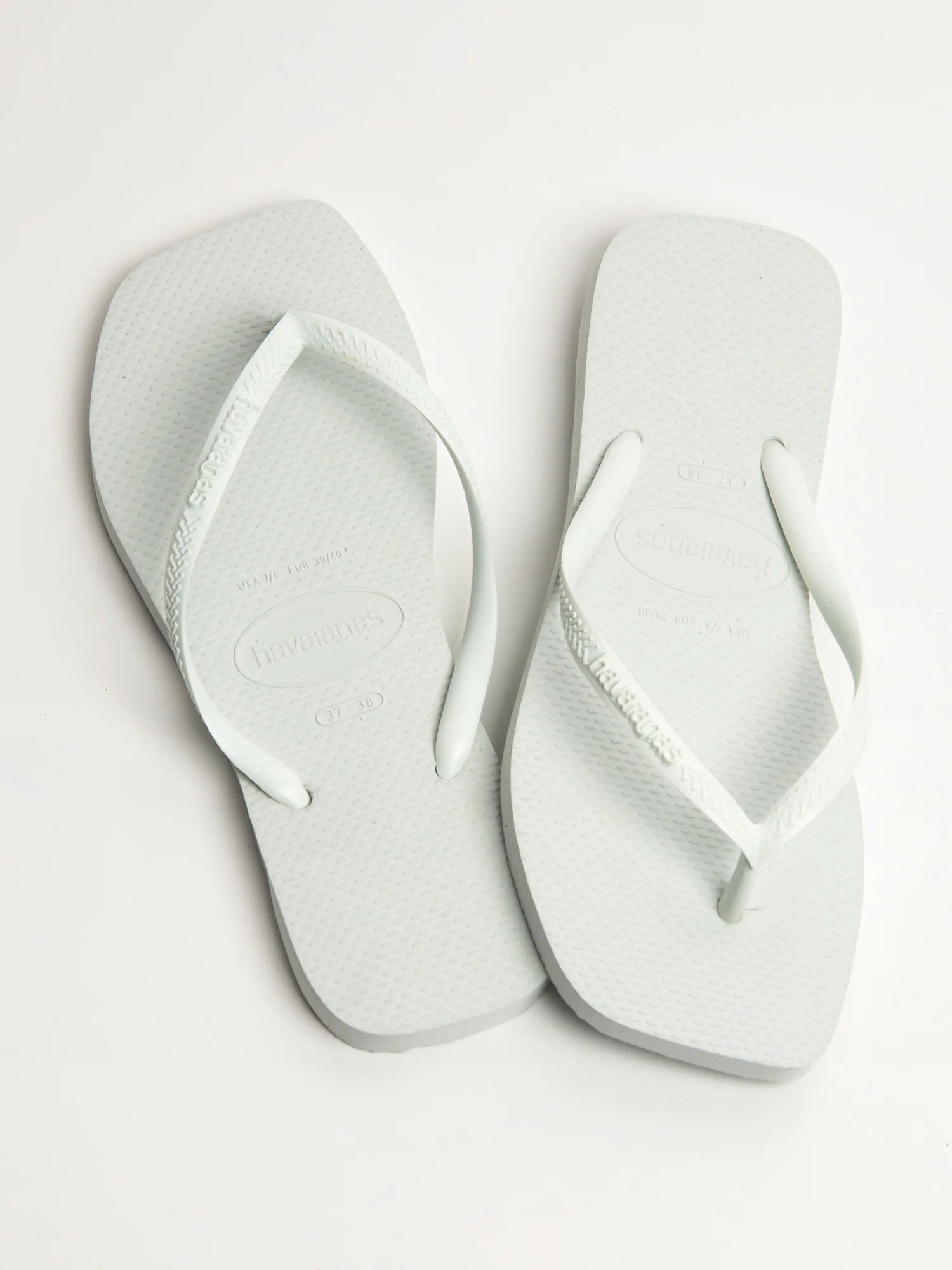 WOMENS HAVAIANAS SLIM SQUARE - WHITE - Image 3
