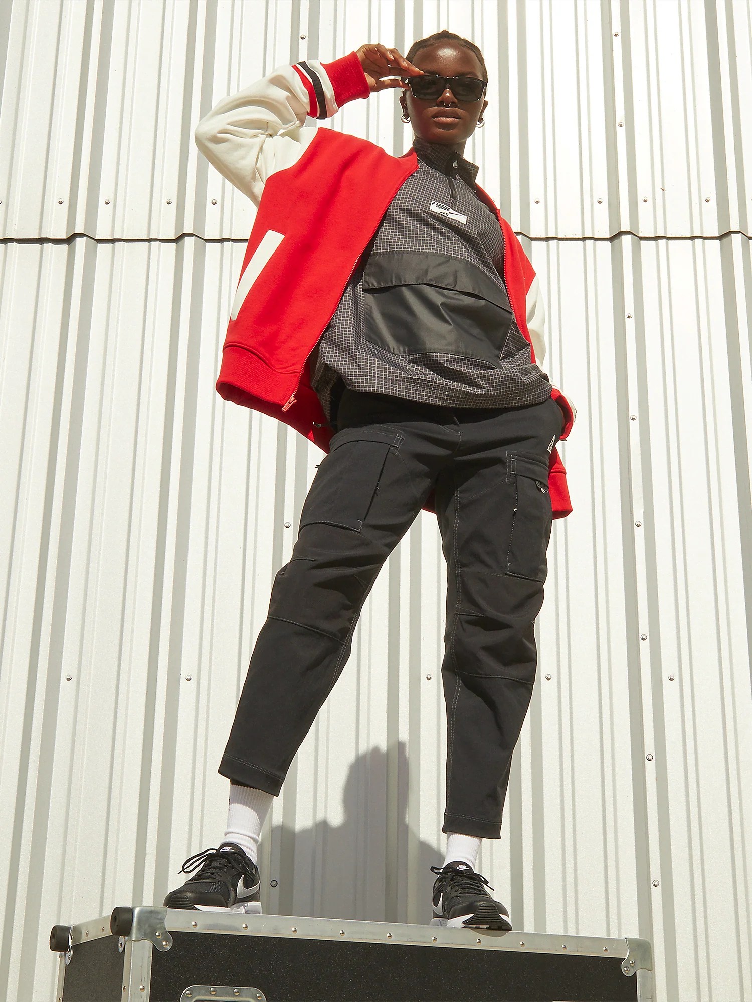 WOMENS NIKE AIR MAX SC SNEAKER - BLACK/WHITE - Image 8