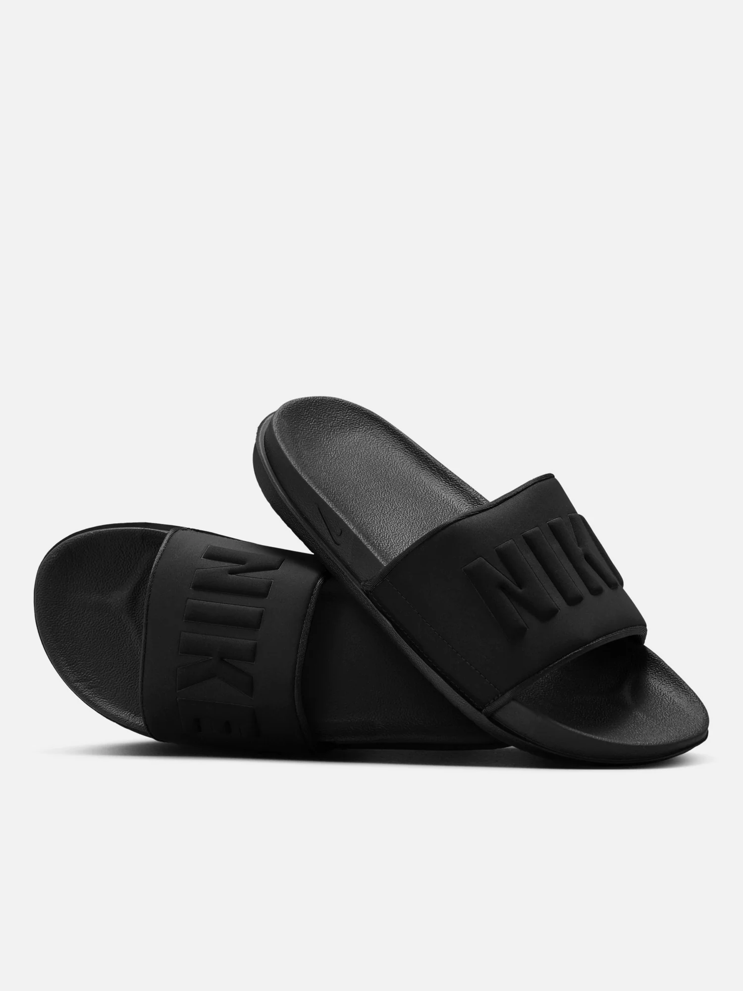 WOMENS NIKE OFFCOURT SLIDES - ANTHRACITE BLACK - Image 3